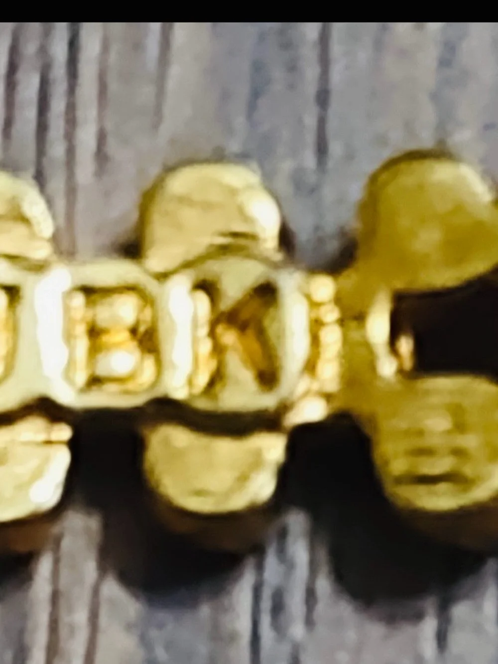 Vintage JBK Gold Tone Clear Rhinestone Tennis Bracelet 7.5” Signed Sparkly